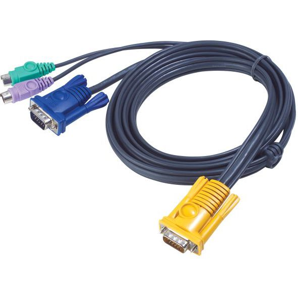 ATEN 2L-5202P KVM-kabel Sort 1,8 m