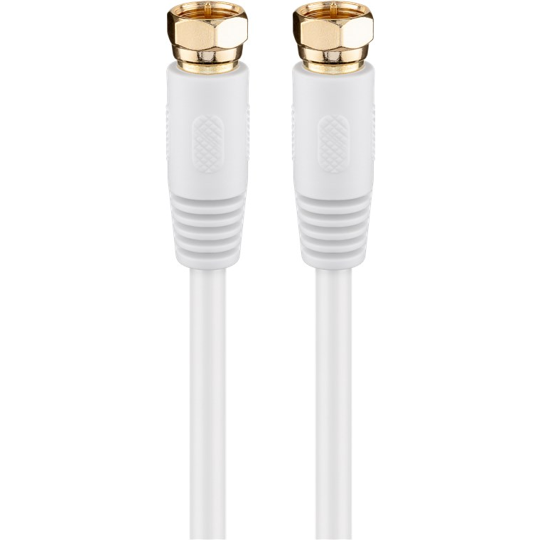 Goobay 67289 Type-F antenna kábel 10m - Fehér (67289)
