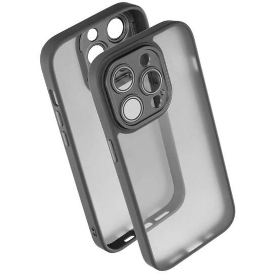 Gigapack Apple iPhone 14 Pro Max szilikon tok akril hátlappal fekete (GP-153370) (GP-153370)