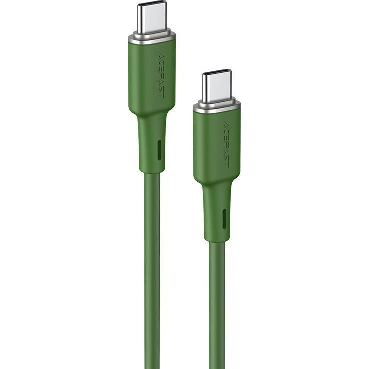 Acefast Kábel USB Type-C-USB Type-C 1,2 m, 60W 20V/3A Zöld C2-03 Olívazöld (6974316280750)