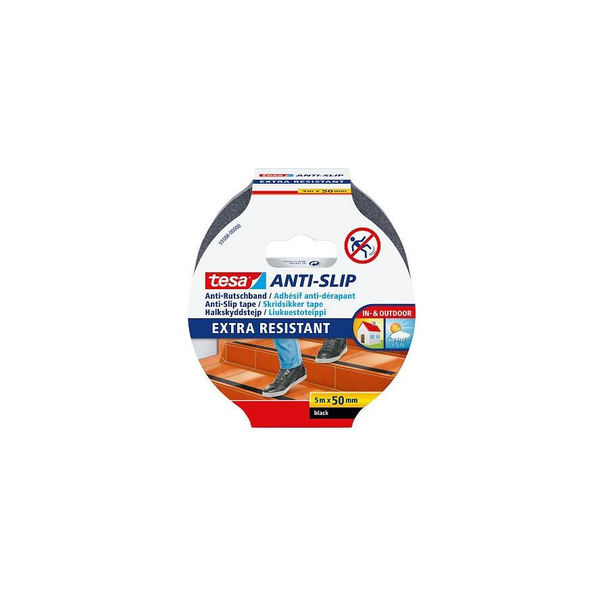 Tesa  EXTRA RESISTANT (55588-00000-11) Csúszásmentesítő szalag Fekete (H x Sz) 5 m x 50 mm 1 db