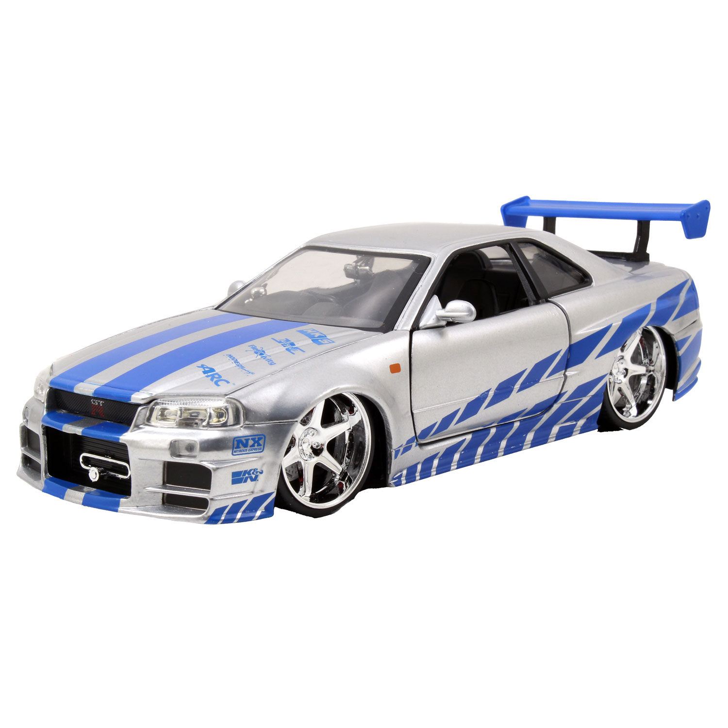 Jada Toys Fast & Furious 2002 Nissan Skyline autó fém modell (1:24) (253203044)