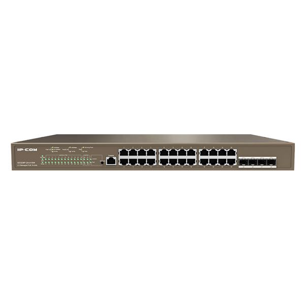 IP-COM 24x 10/100/1000 + 4x SFP vezérelhető PoE switch (G5328P-24-410W) (G5328P-24-410W)