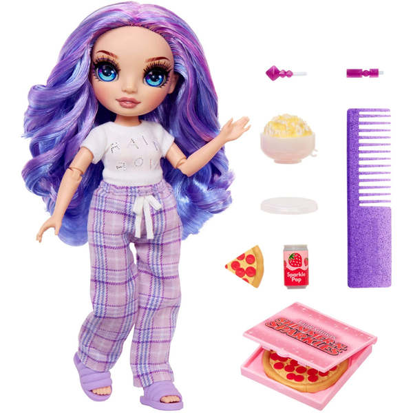 Rainbow High Junior High PJ Party Fashion Doll- Violet (Purple)