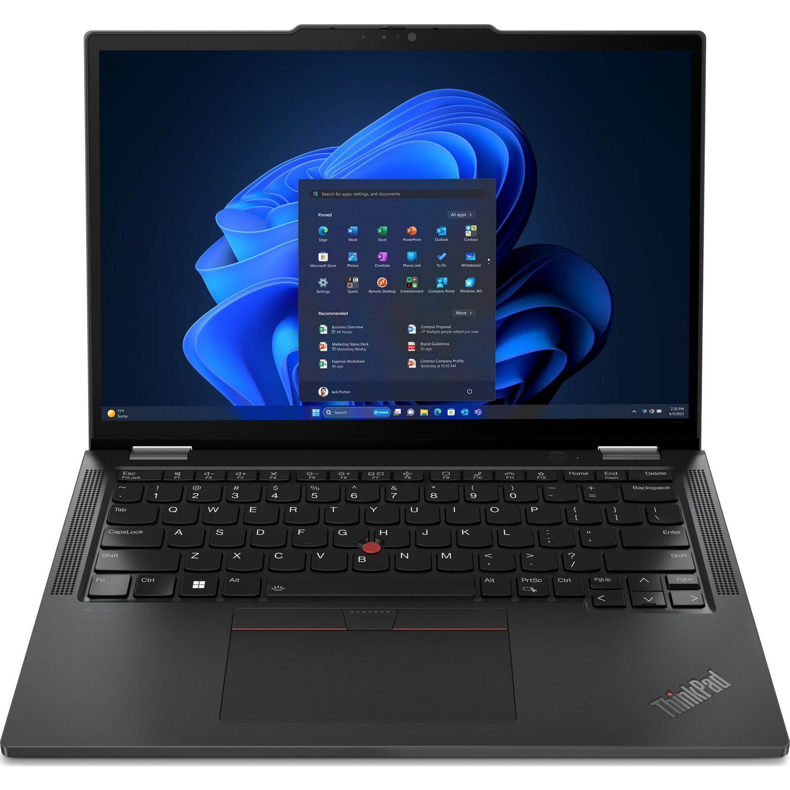 Lenovo ThinkPad X13 2-in-1 Intel Core Ultra 5 125U Hibrid (2 az 1-ben) 33,8 cm (13.3