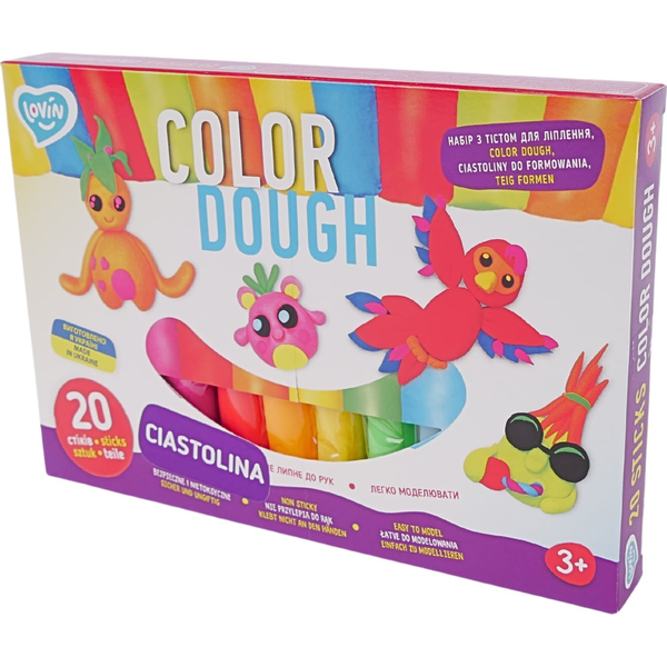  LovinDo Plastelina Ciastolina Kolorowa Masa Plastyczna Zestaw Kreatywny Modelowanie