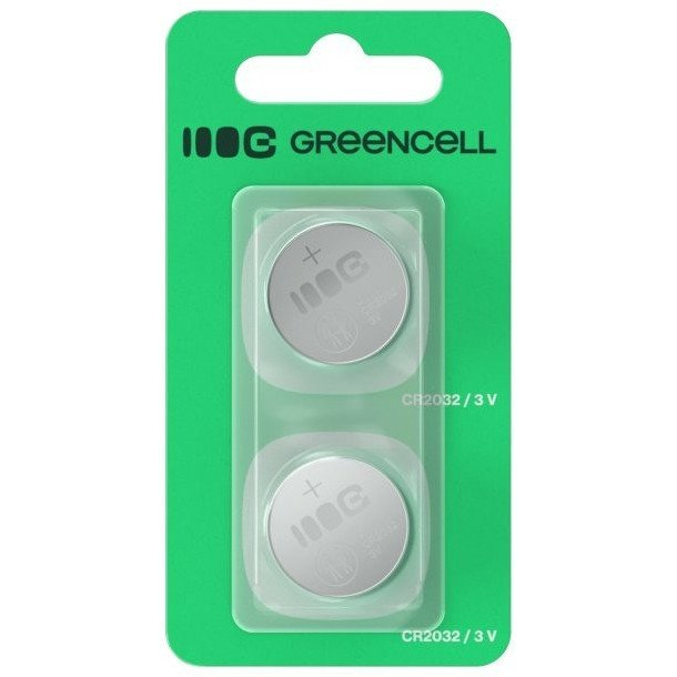 Green Cell 2x CR2032 3V 220 mAh Lítium Gombelem X2CR2032 (X2CR2032)