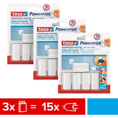 Tesa POWERSTRIPS kábelkapcsok Fehér (58035-00500-01) (58035-00500-01)