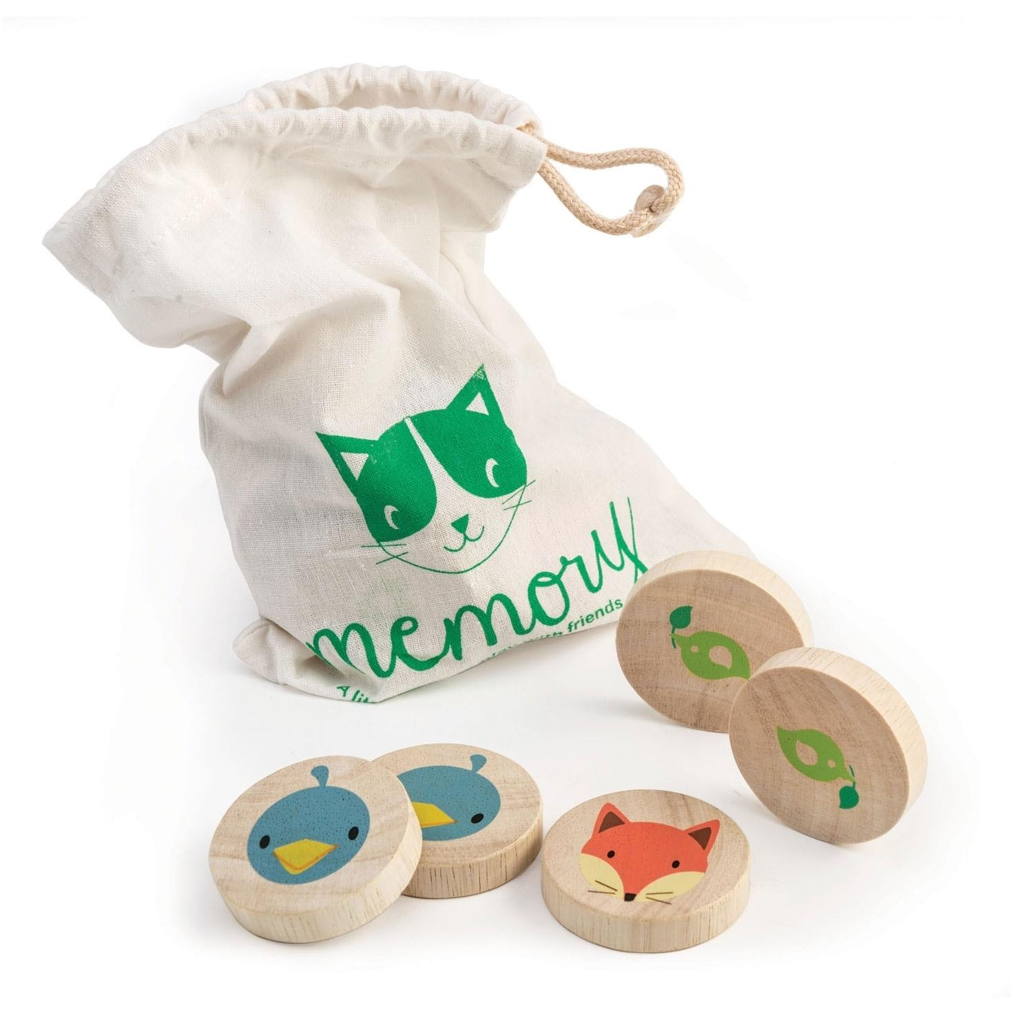 Tender Leaf Wooden Memory Game Clever Cat Memory Game (TL8403)