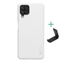 Samsung Galaxy A22 4G (Sm-A225), Galaxy M22 (Sm-M225F) Nillkin Super Frosted Plastic Phone Protector (гумирана, груба повърхност + настолен държач) бял