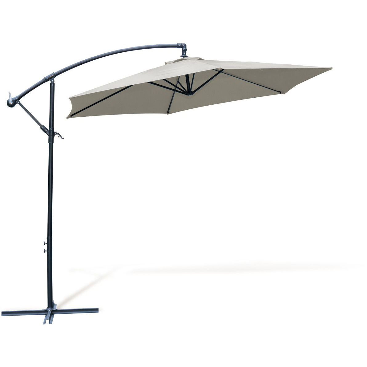 TEXIM HOOK Napernyő, átmérő 3m, szürke (3457096)