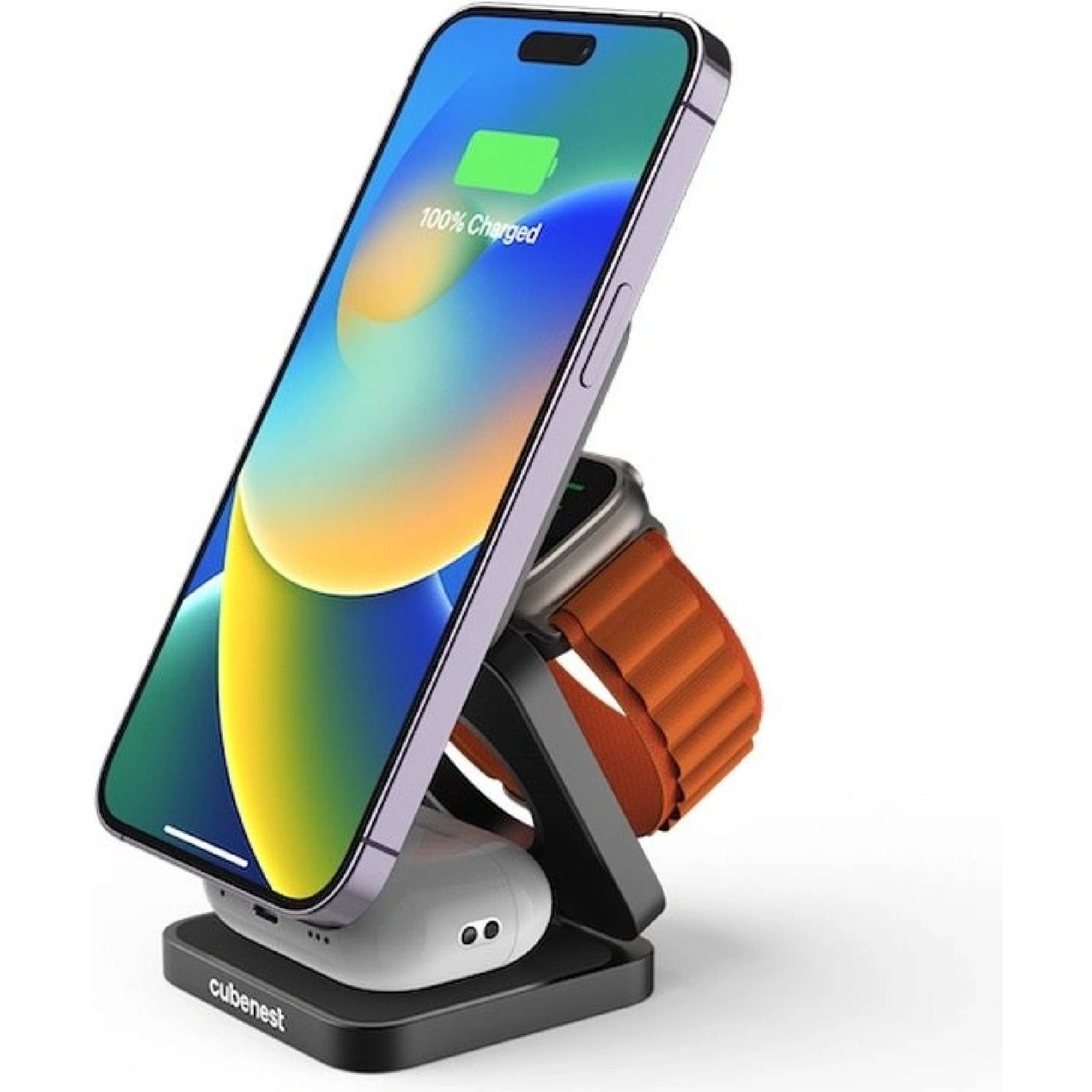 CubeNest S312 Pro MagSafe rögzítést támogató 3in1 vezeték nélküli mágneses töltő (6974699970958)