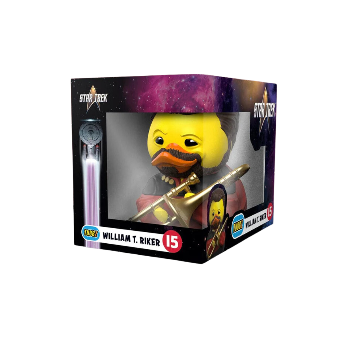 Numskull Tubbz Boxed Star Trek - William T. Riker gyűjthető Gumikacsa figura 9cm (NS5111)