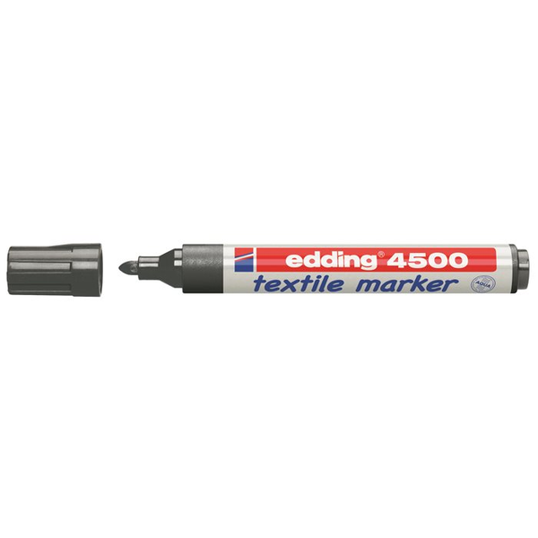 Marker Edding na textil okrúhly 3 mm sivý