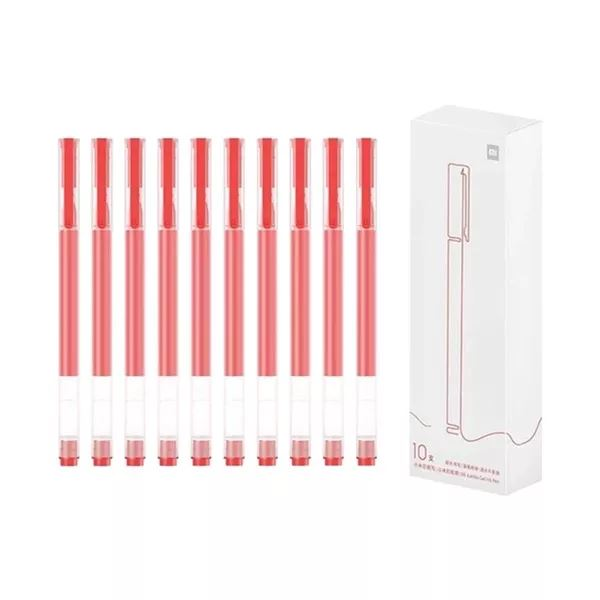 Xiaomi High-capacity Gel Pen zselés toll 0.5mm piros tinta10db (BHR8863GL) (BHR8863GL)