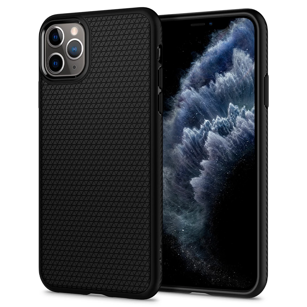 Spigen Liquid Air Apple iPhone 11 Pro Hátlap Tok - Matt fekete (077CS27232)