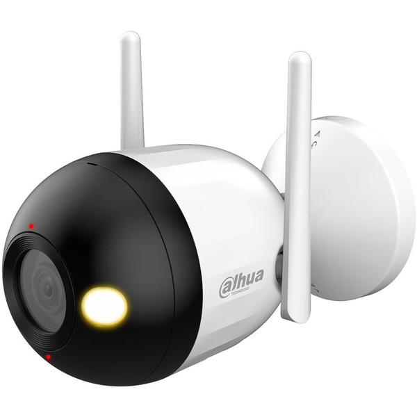 Dahua IP камера - F2C-PV (2MP, 3.6mm, външна, 2.4GHz; H265, IR+LED30m, IP67, SD; микрофон; високоговорител 12VDC)