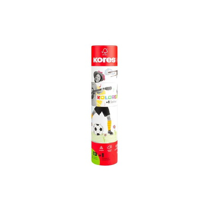 Kores Kolores Twist & Turn színes ceruza készlet hegyezővel (12 db / csomag) (93319)