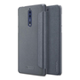 Protector de telefon din plastic NILLKIN SPARKLE (Flip cu efect de piele, deschidere laterala) NEGRU [Nokia 8] (5996457735112)