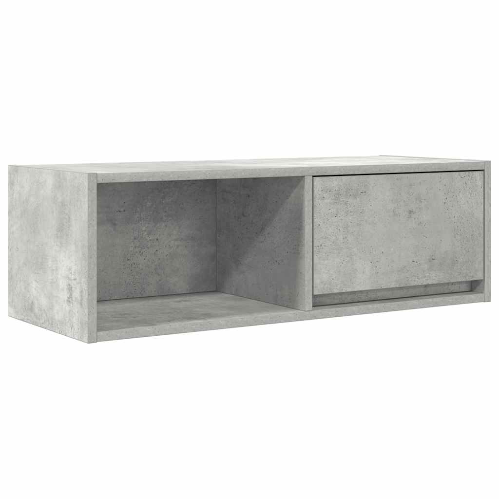 betonszürke szerelt fa TV-szekrény 80x31x25,5 cm (861460)