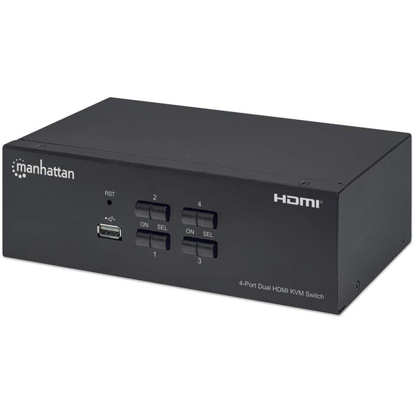 Manhattan 153539 switch per keyboard-video-mouse (kvm) Nero