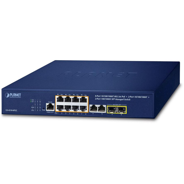 Planet IPv4/IPv6, 8-port Managed