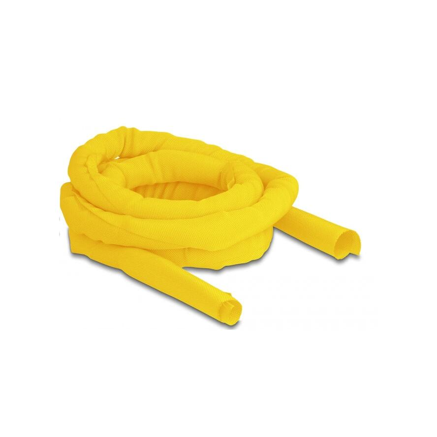 Delock Szőtt önzáródó karmantyú hőállóság egészen 2 m x 25 mm-es, sárga (20871)