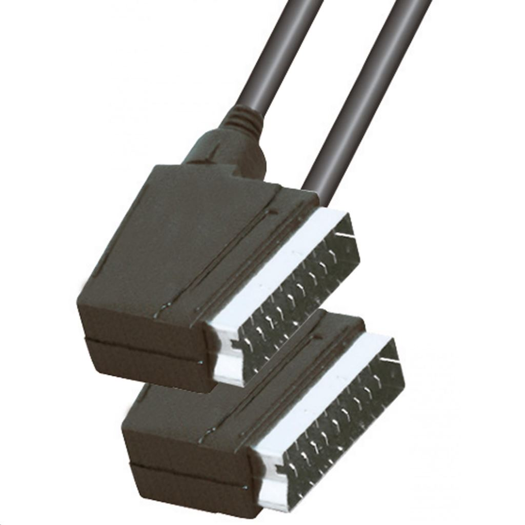 Somogyi Scart csatlakozó - Scart csatlakozó 1,5m, 21p bekötve, bliszteres (VC 3DX) (Somogyi VC 3DX)