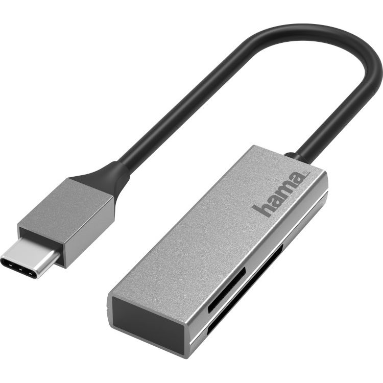 Hama 00200131 kártyaolvasó USB 3.2 Gen 1 (3.1 Gen 1) Type-C Ezüst (002001310000)