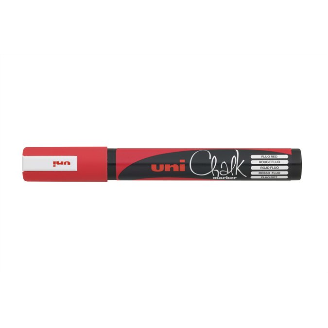 Kriedový značkovač UNI PWE-5M červený okr. (PWE-5M RED)