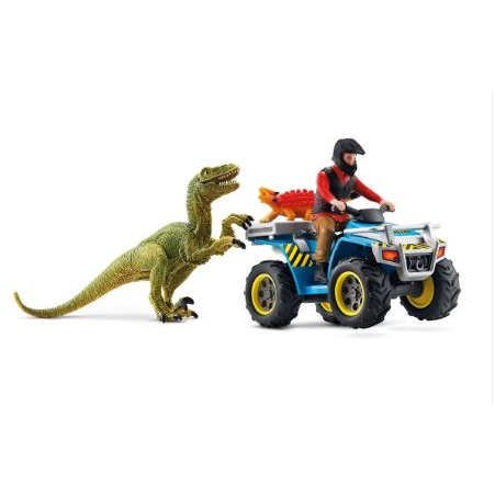 Schleich menekülés Quaddal a Velociraptor elől (41466) (sch41466)