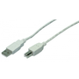 USB kábel LogiLink CU0009 sivý 5 m