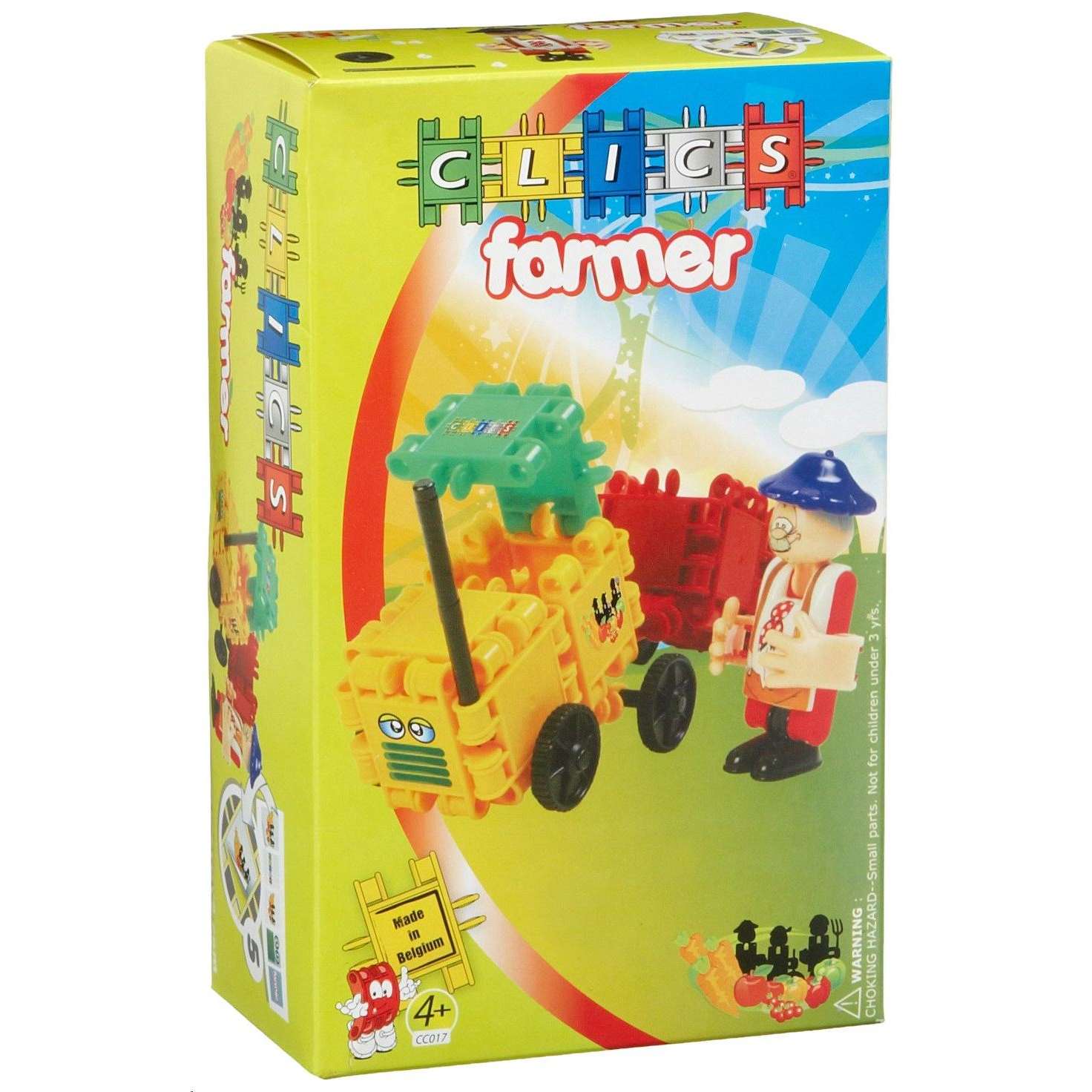 Clics Traktor farmerrel építőjáték szett (CC017) (CC017)