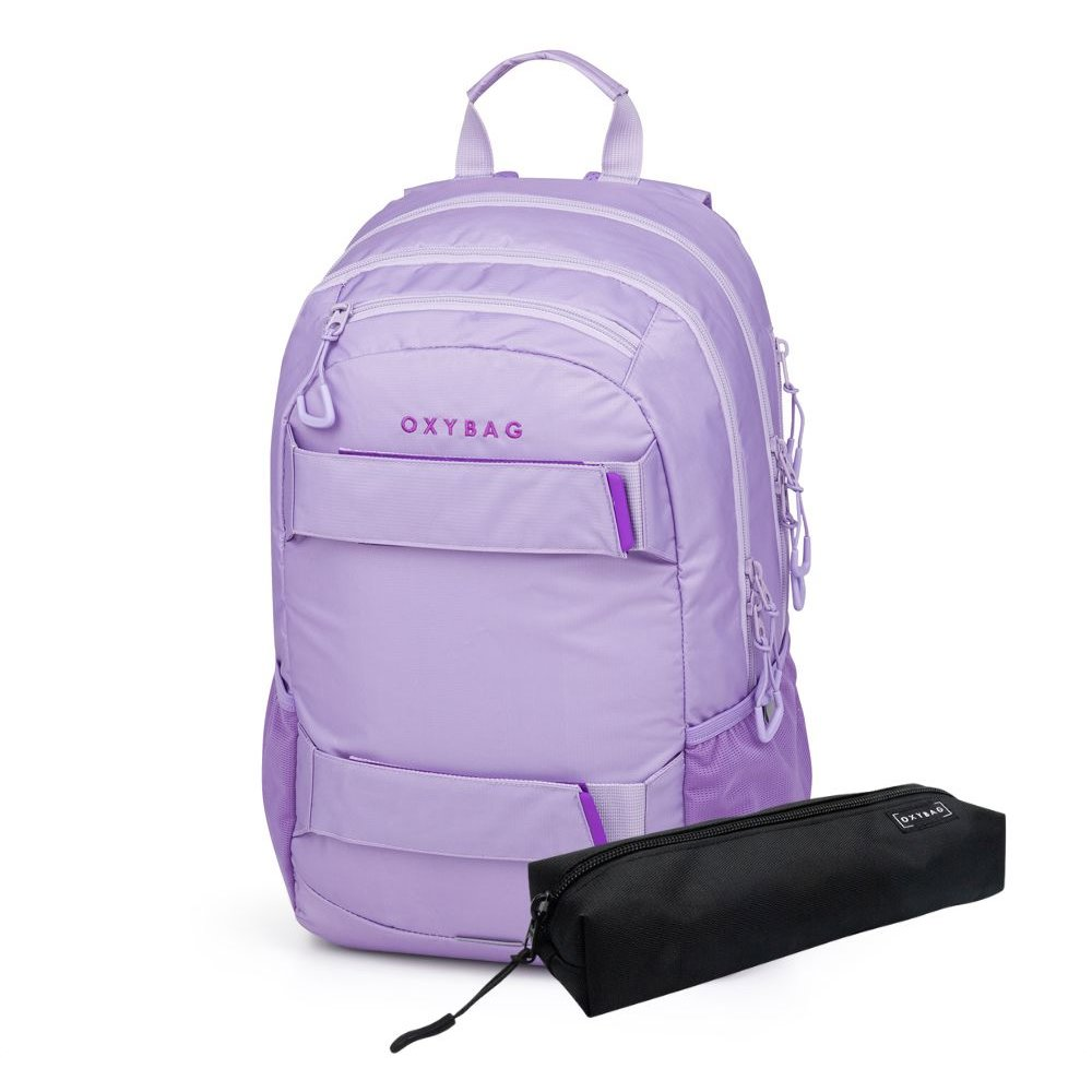 OXYBAG Student backpack + case Oxy Sport Violet (1-49225E)