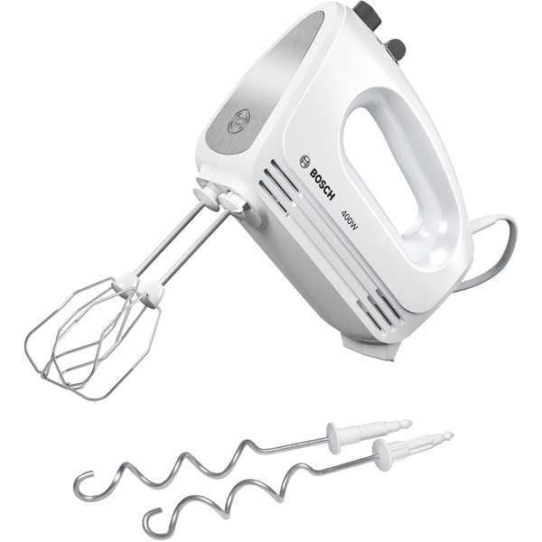 Bosch MFQ24200 миксер Ръчен миксер 400 W Матирана стомана, Бяла