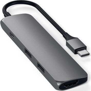 Satechi ST-P4SK hálózati csatlakozó USB C-típus 10000 Mbit/s Fekete (STP4SK [25552283])