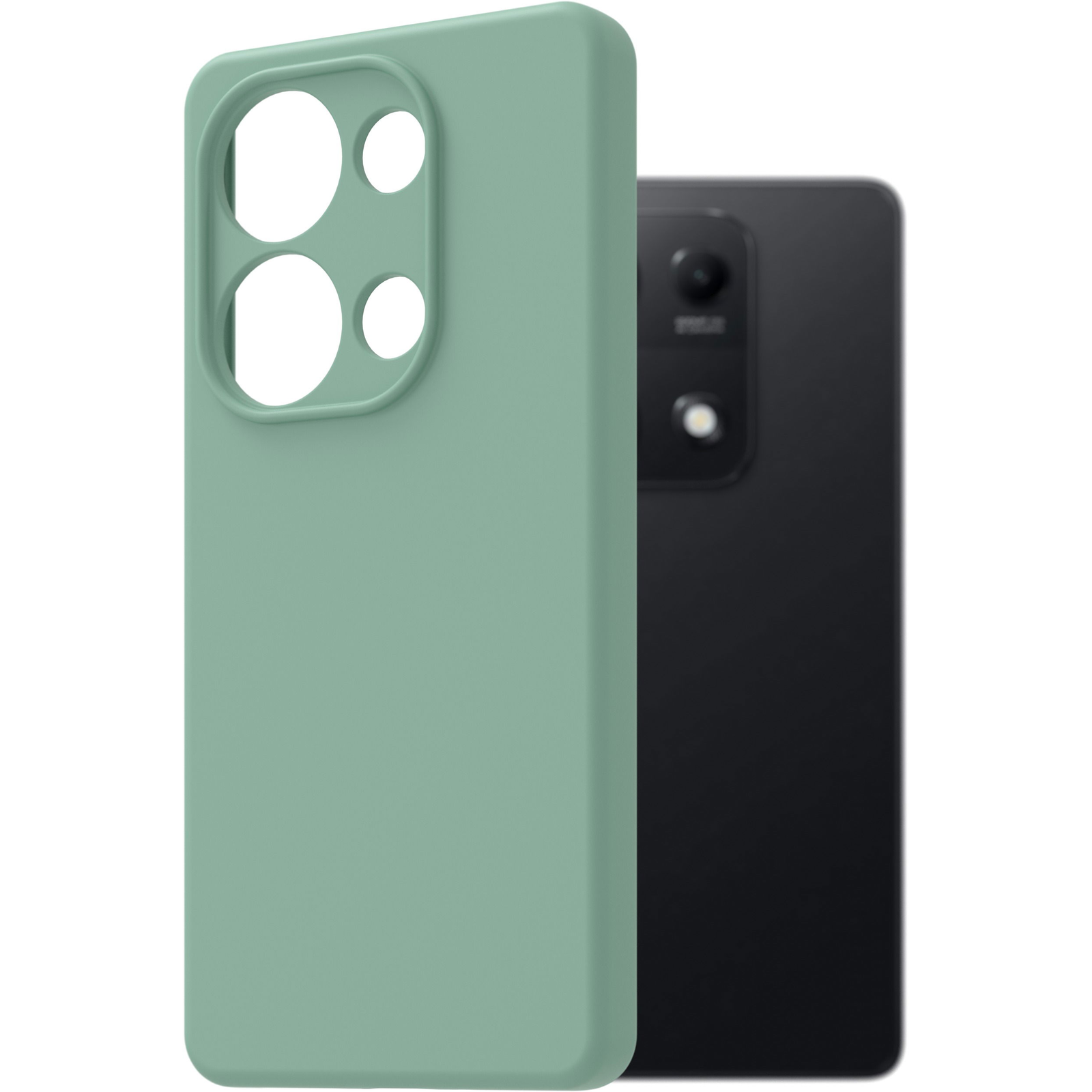 AlzaGuard Premium Xiaomi Redmi Note 14S világoszöld szilikon tok (AGD-PCS483E)