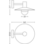 Philips myGarden 1738230PN Стенно осветление на открито E27
