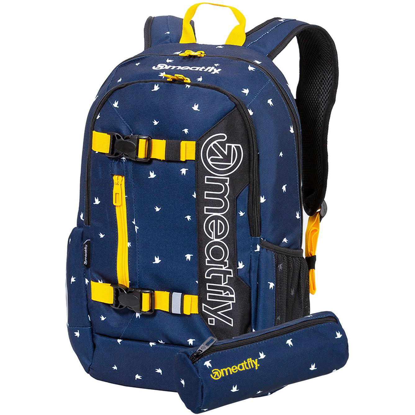 Meatfly Basejumper 6 hátizsák, Birds Dark Navy (8590201760329)