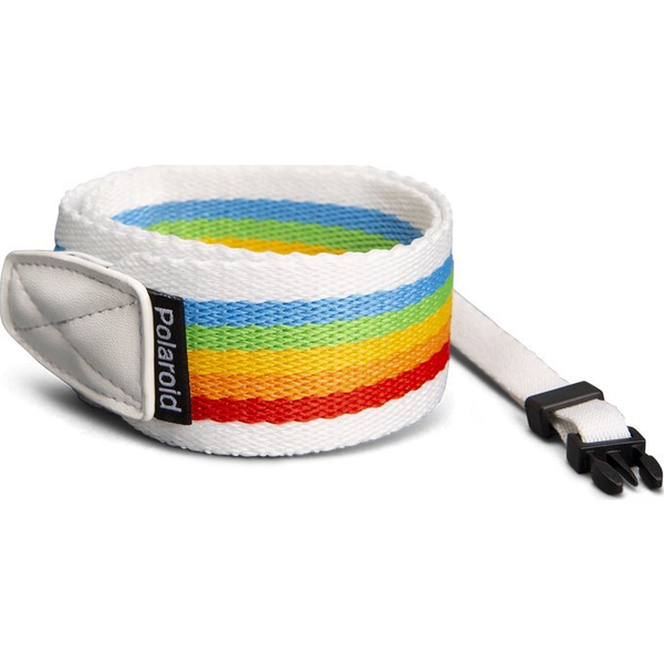  Polaroid Polaroid Camera Strap Flat Rainbow White