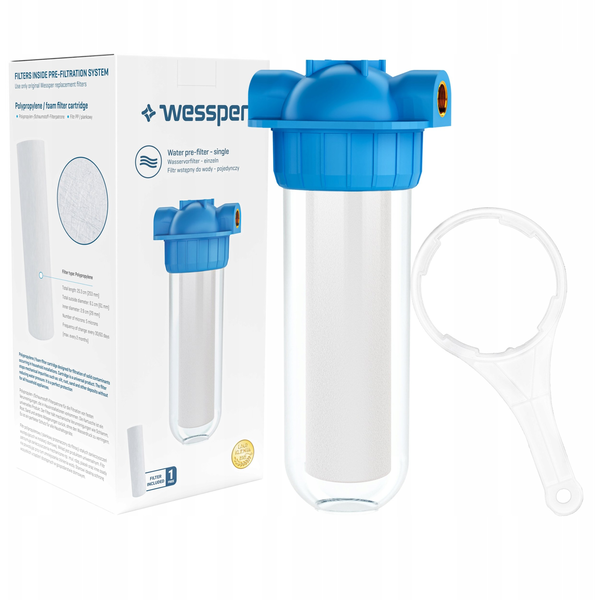 Pojedynczy system filtracji wstępnej 3/4" (WES6013)