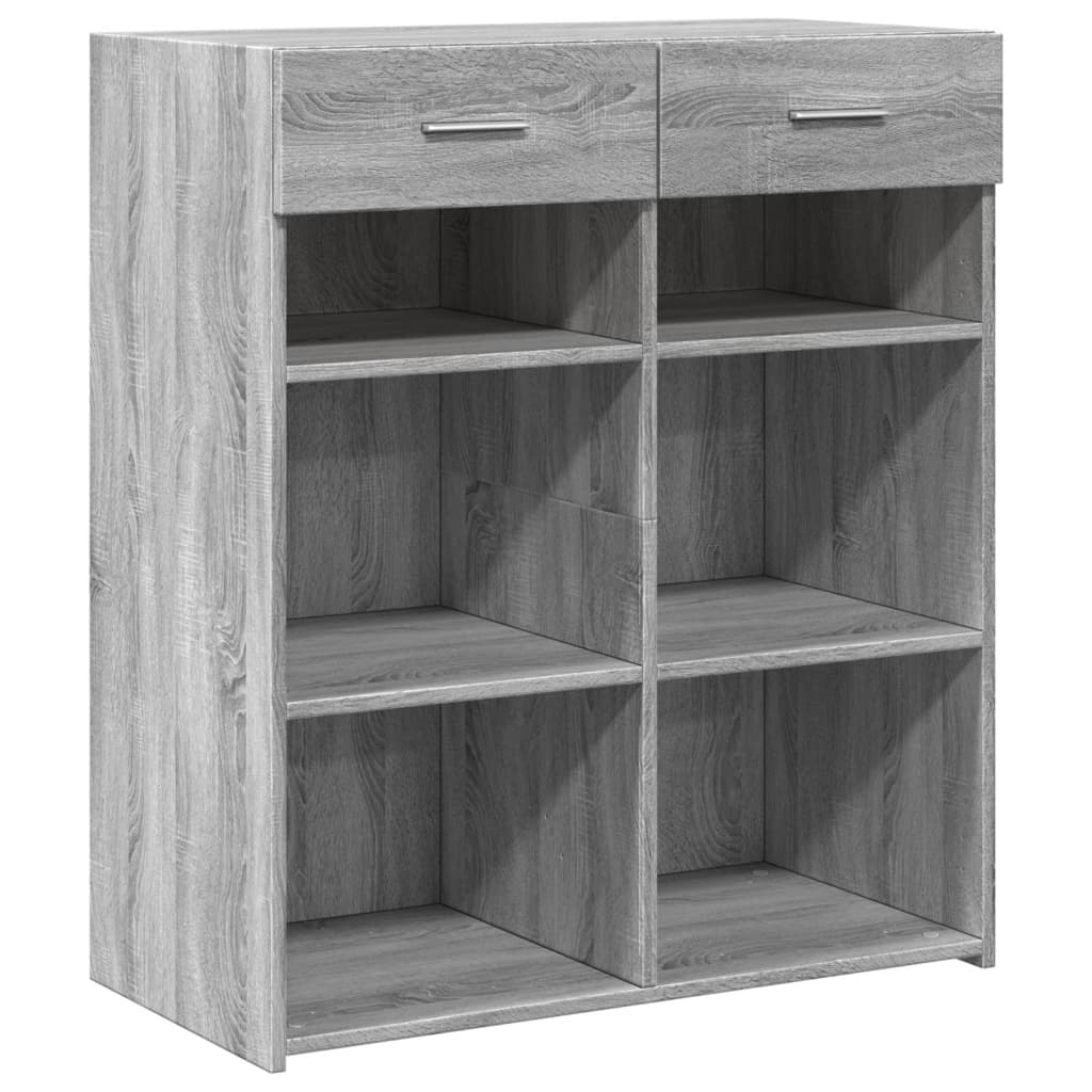 szürke sonoma színű szerelt fa tálalószekrény 80 x 42,5 x 93 cm (3281481)