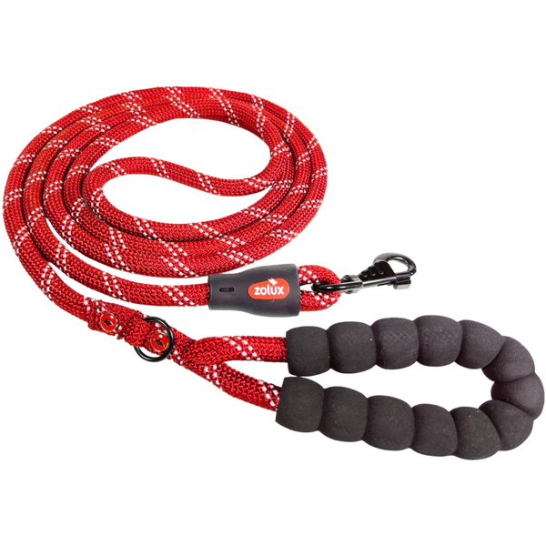 Pets Collection smycz sznurków dla psów czerwona 3m 13mm