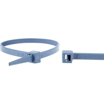 WKK 15084671 Kábelkötöző 150 mm 3.60 mm Kék Detektálható 100 db (15084671)