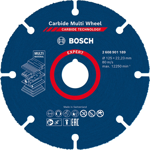 Bosch 2 608 901 189 fornitura per utensili rotanti per molatura/levigatura Plastica, Legno Disco da taglio