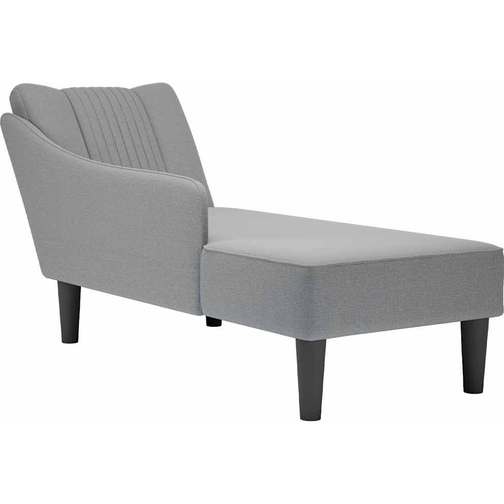 nyugágy jobb kartámasszal világosszürke szövet (4009800)