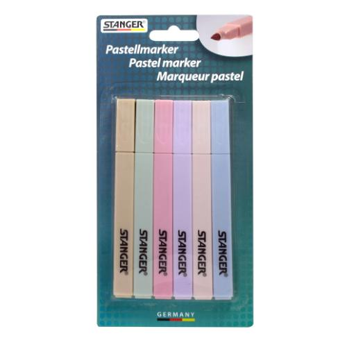 STANGER Textmarker Pastell farbsortiert