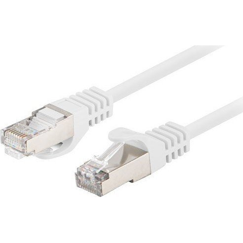 Мрежов кабел-patchcord CAT6 FTP, Lanberg 43627, 2 X RJ45, дължина 1.5m, AWG26, 10Gb/s-250MHz, мрежова връзка, ethernet, бял