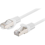 Мрежов кабел-patchcord CAT6 FTP, Lanberg 43627, 2 X RJ45, дължина 1.5m, AWG26, 10Gb/s-250MHz, мрежова връзка, ethernet, бял