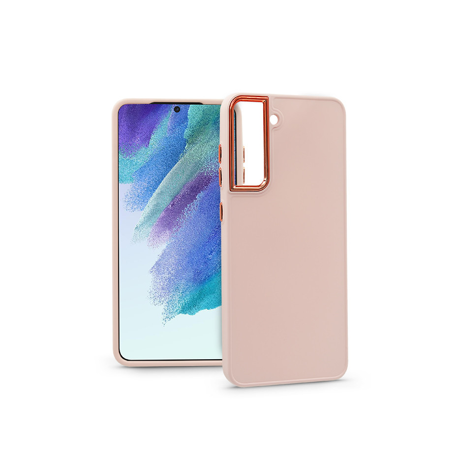 Samsung G990B Galaxy S21 FE 5G szilikon hátlap - Frame - pink (PT-6720)